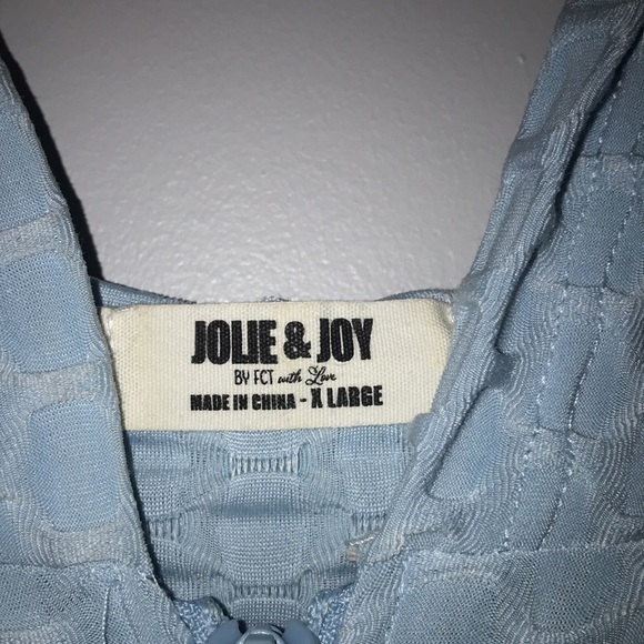 Light blue crop sweatshirt/shorts set - Picture 3 of 8